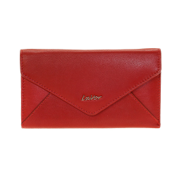 Lavor Δερμάτινο Γυναικείο Πορτοφόλι Κόκκινο 1-6021